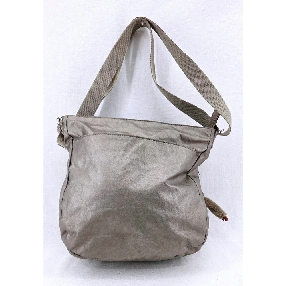 Kipling‎ Grey Large Crossbody Bag - Size 12x11x4